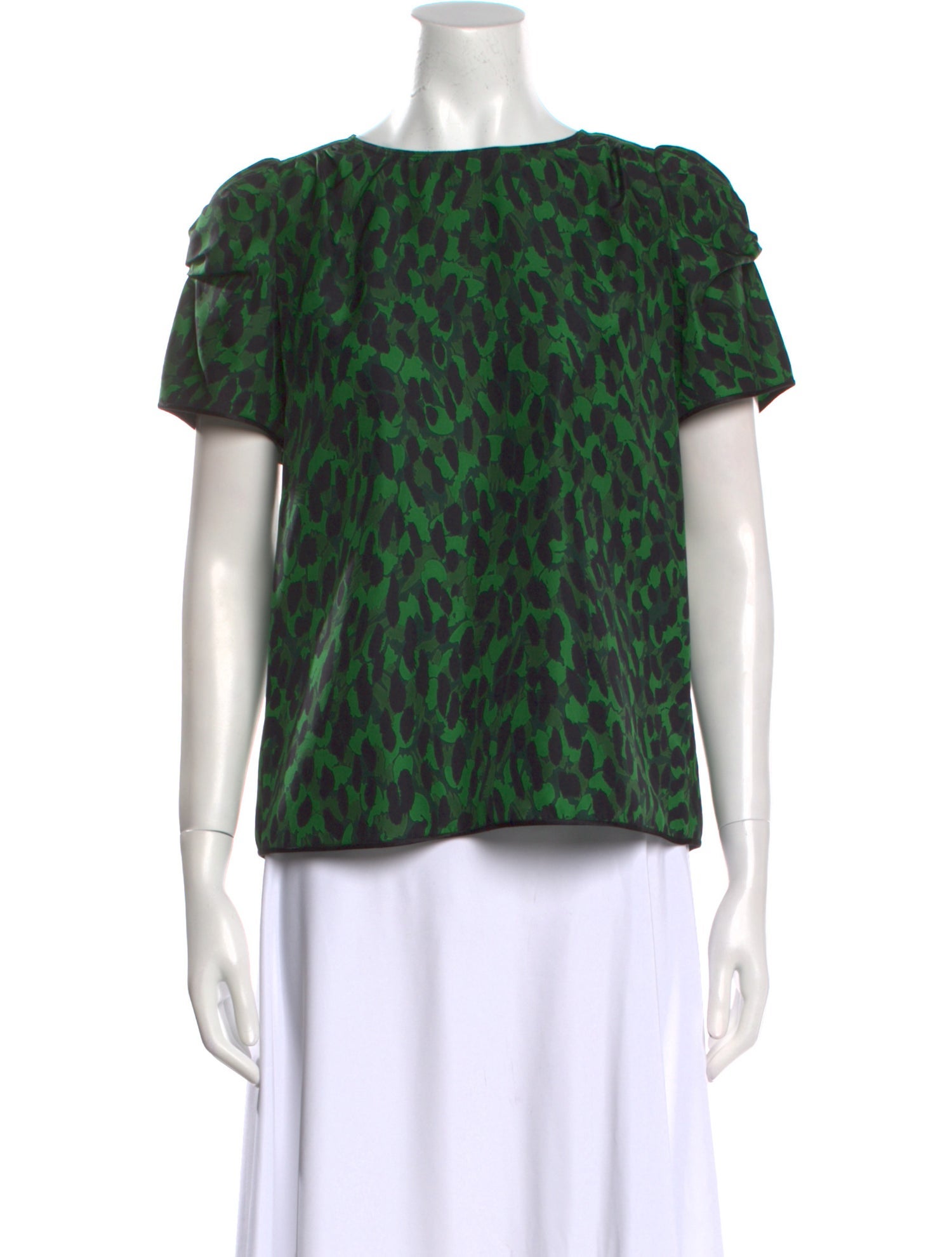 Marc Jacobs Silk Animal Print Top
