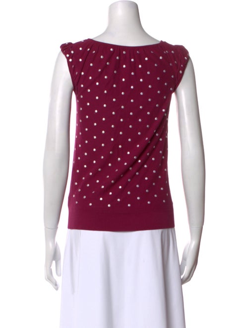 Marc Jacobs Polka Dot Print Scoop Neck Top