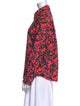 Marc Jacobs Floral Print Long Sleeve Button-Up Top