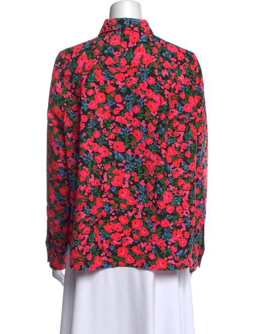 Marc Jacobs Floral Print Long Sleeve Button-Up Top