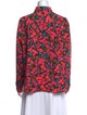 Marc Jacobs Floral Print Long Sleeve Button-Up Top