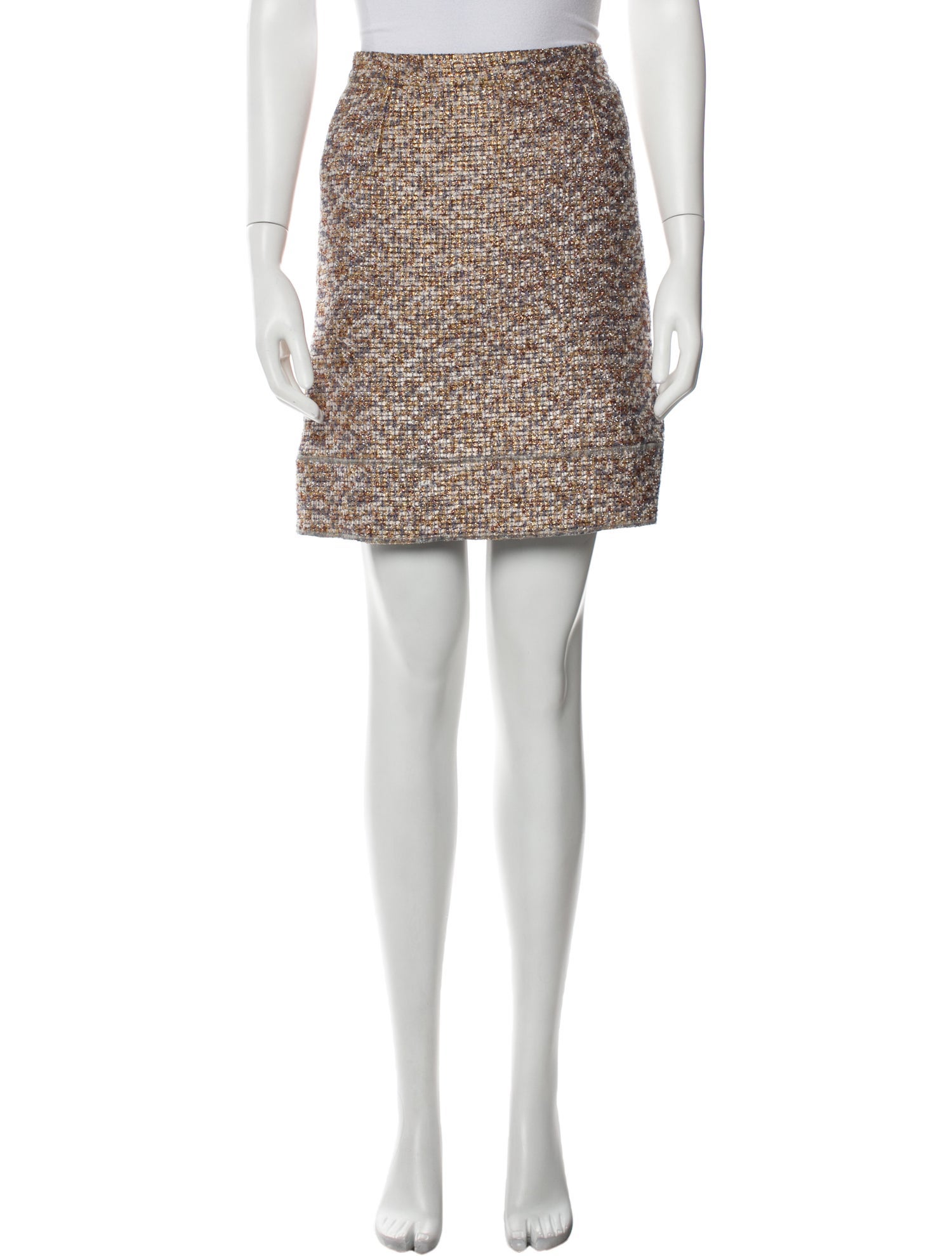 Marc Jacobs Tweed Pattern Mini Skirt