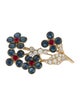 Marc Jacobs Crystal Floral Brooch