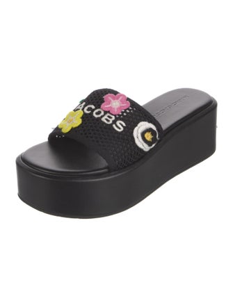 Marc Jacobs Rubber Floral Print Slides