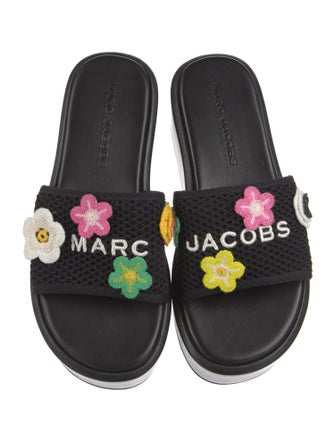 Marc Jacobs Rubber Floral Print Slides
