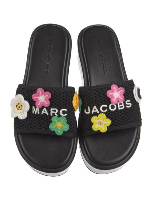 Marc Jacobs Rubber Floral Print Slides
