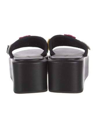 Marc Jacobs Rubber Floral Print Slides