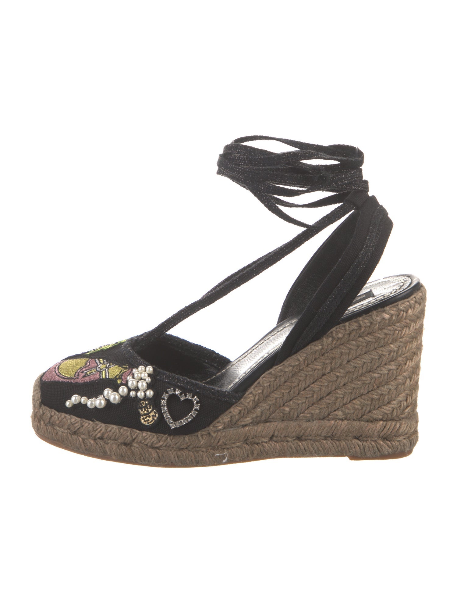 Marc Jacobs Canvas Floral Print Slingback Pumps