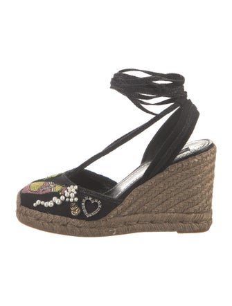 Marc Jacobs Canvas Floral Print Slingback Pumps