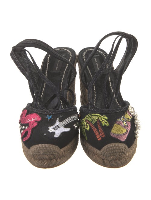 Marc Jacobs Canvas Floral Print Slingback Pumps