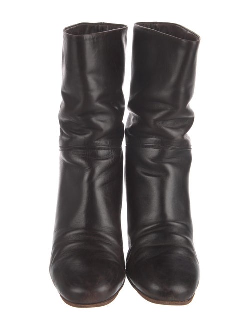 Marc Jacobs Leather Colorblock Pattern Boots