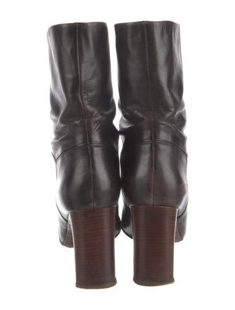 Marc Jacobs Leather Colorblock Pattern Boots