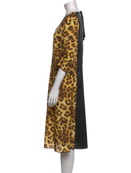 Marc Jacobs Animal Print Midi Length Dress
