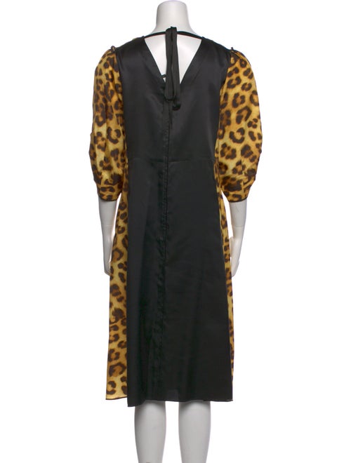 Marc Jacobs Animal Print Midi Length Dress