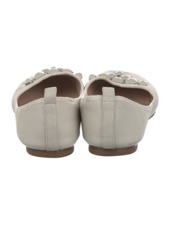 Marc Jacobs Leather Studded Accents Ballet Flats