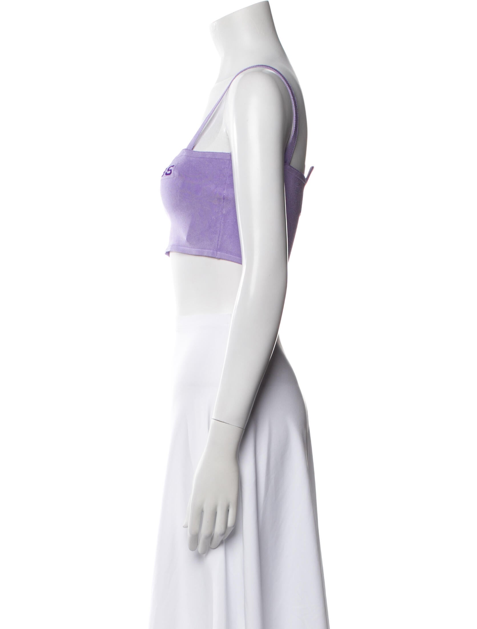 Marc Jacobs Graphic Print Square Neckline Crop Top