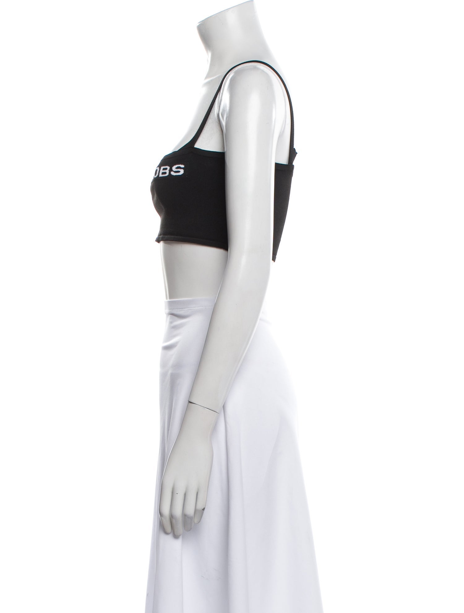 Marc Jacobs Square Neckline Sleeveless Crop Top