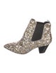 Marc Jacobs Sequins Leather Trim Embellishment Chelsea Boots