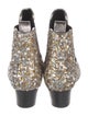 Marc Jacobs Sequins Leather Trim Embellishment Chelsea Boots