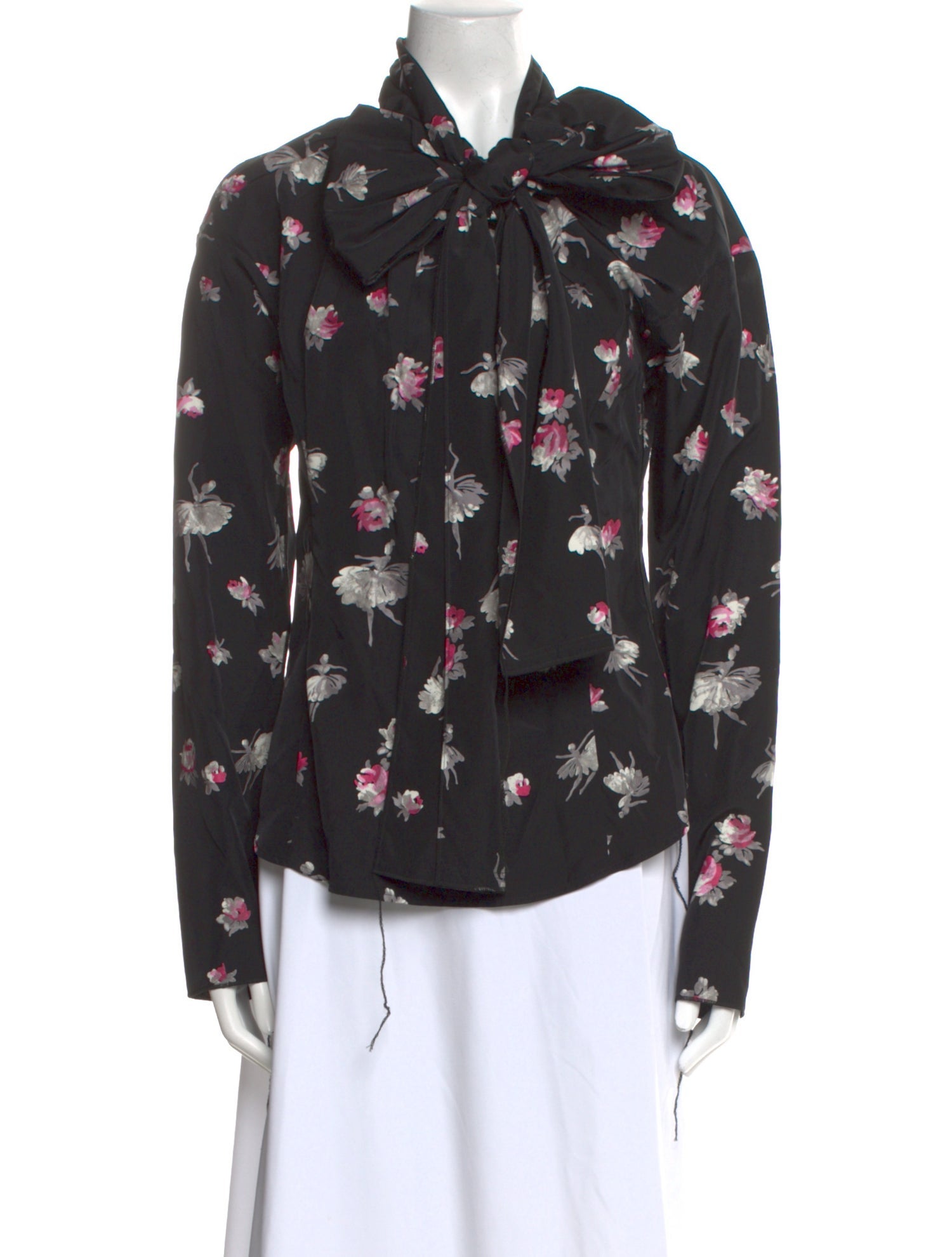 Marc Jacobs Floral Print Long Sleeve Button-Up Top