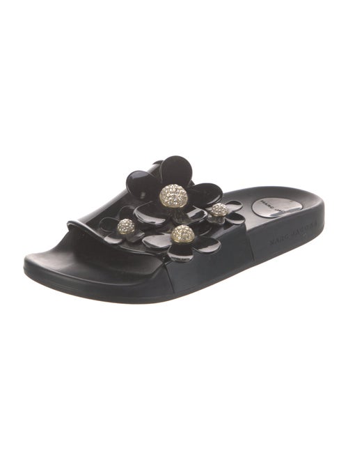 Marc Jacobs Rubber Crystal Embellishments Slides