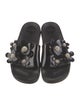 Marc Jacobs Rubber Crystal Embellishments Slides