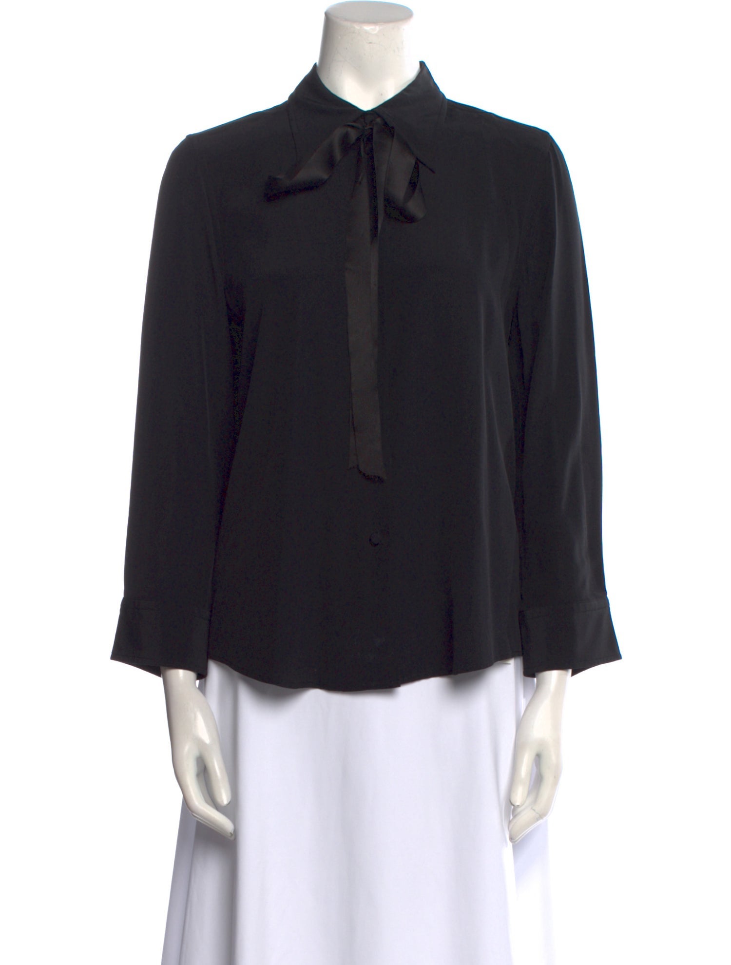 Marc Jacobs Silk Three-Quarter Sleeve Button-Up Top
