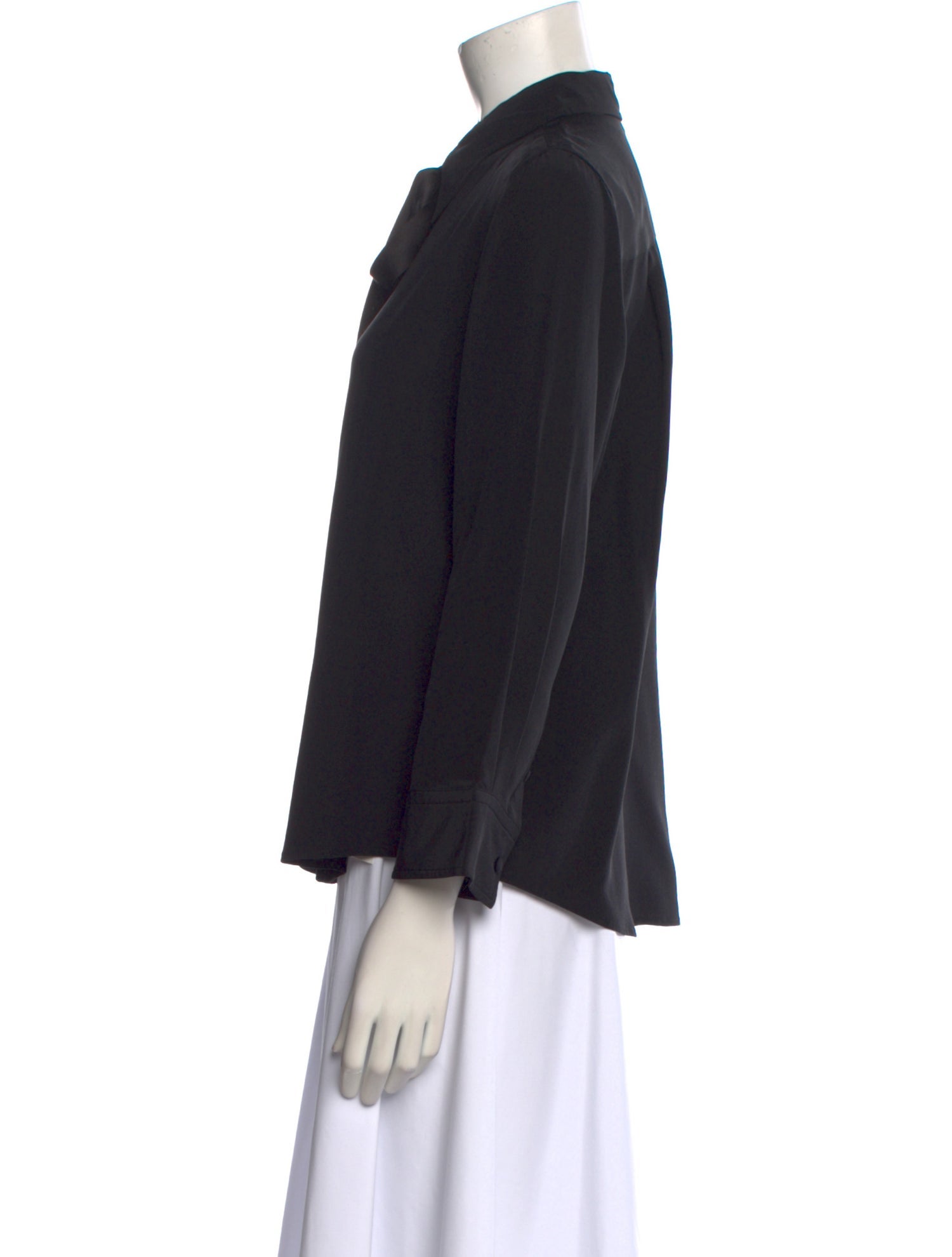 Marc Jacobs Silk Three-Quarter Sleeve Button-Up Top