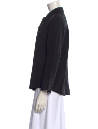 Marc Jacobs Silk Three-Quarter Sleeve Button-Up Top
