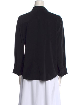 Marc Jacobs Silk Three-Quarter Sleeve Button-Up Top
