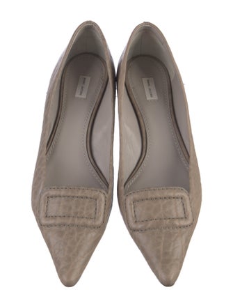 Marc Jacobs Leather Animal Print Flats