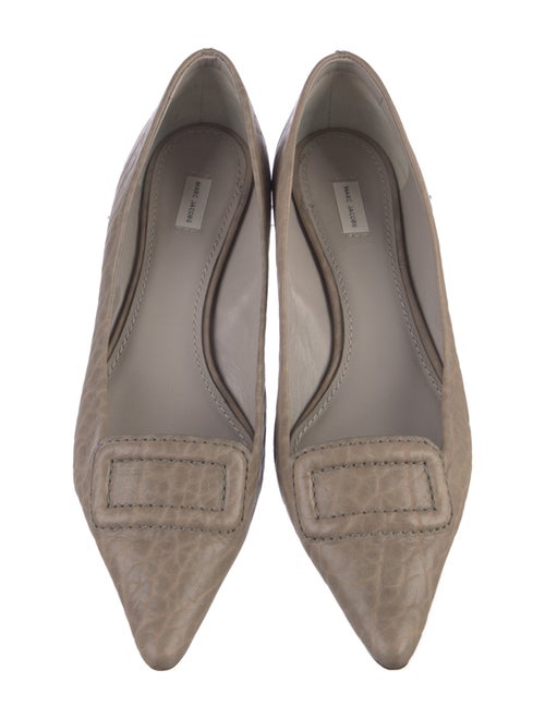 Marc Jacobs Leather Animal Print Flats