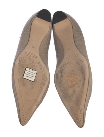 Marc Jacobs Leather Animal Print Flats