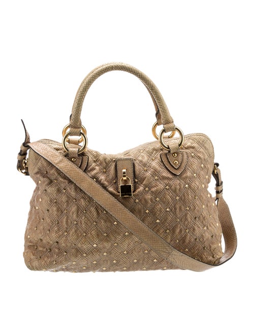 Marc Jacobs Embossed Leather Top Handle Bag