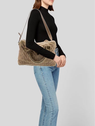 Marc Jacobs Embossed Leather Top Handle Bag