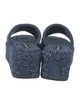 Marc Jacobs Denim Printed Slides