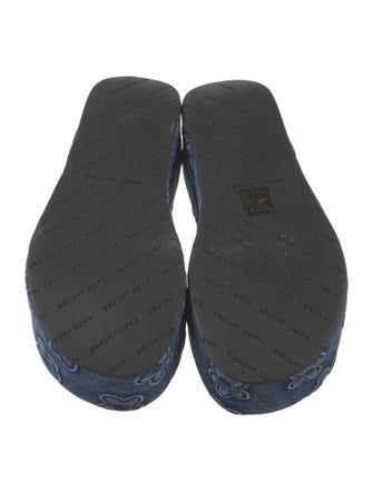 Marc Jacobs Denim Printed Slides