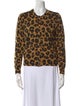 Marc Jacobs Wool Animal Print Sweater