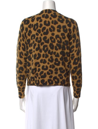 Marc Jacobs Wool Animal Print Sweater