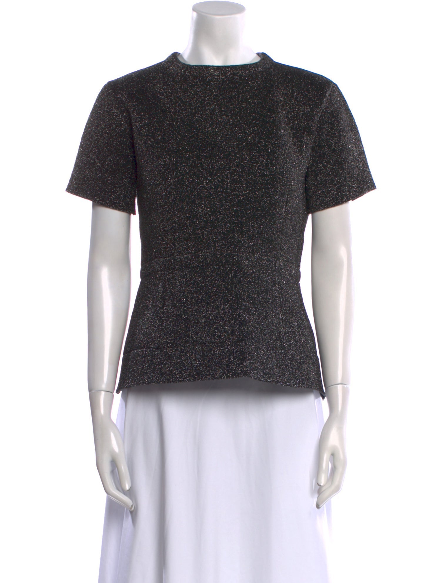 Marc Jacobs Mock Neck Short Sleeve Top