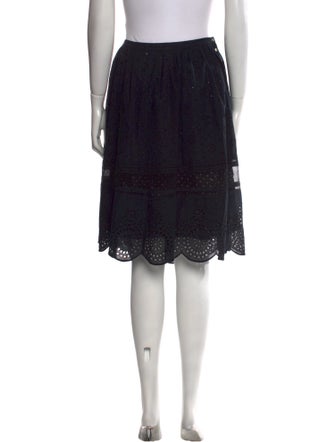 Marc by Marc Jacobs Eyelet Trim Knee-Length Skirt