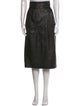 Marc Jacobs Lamb Leather Midi Length Skirt