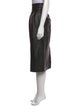 Marc Jacobs Lamb Leather Midi Length Skirt