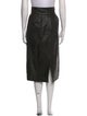 Marc Jacobs Lamb Leather Midi Length Skirt
