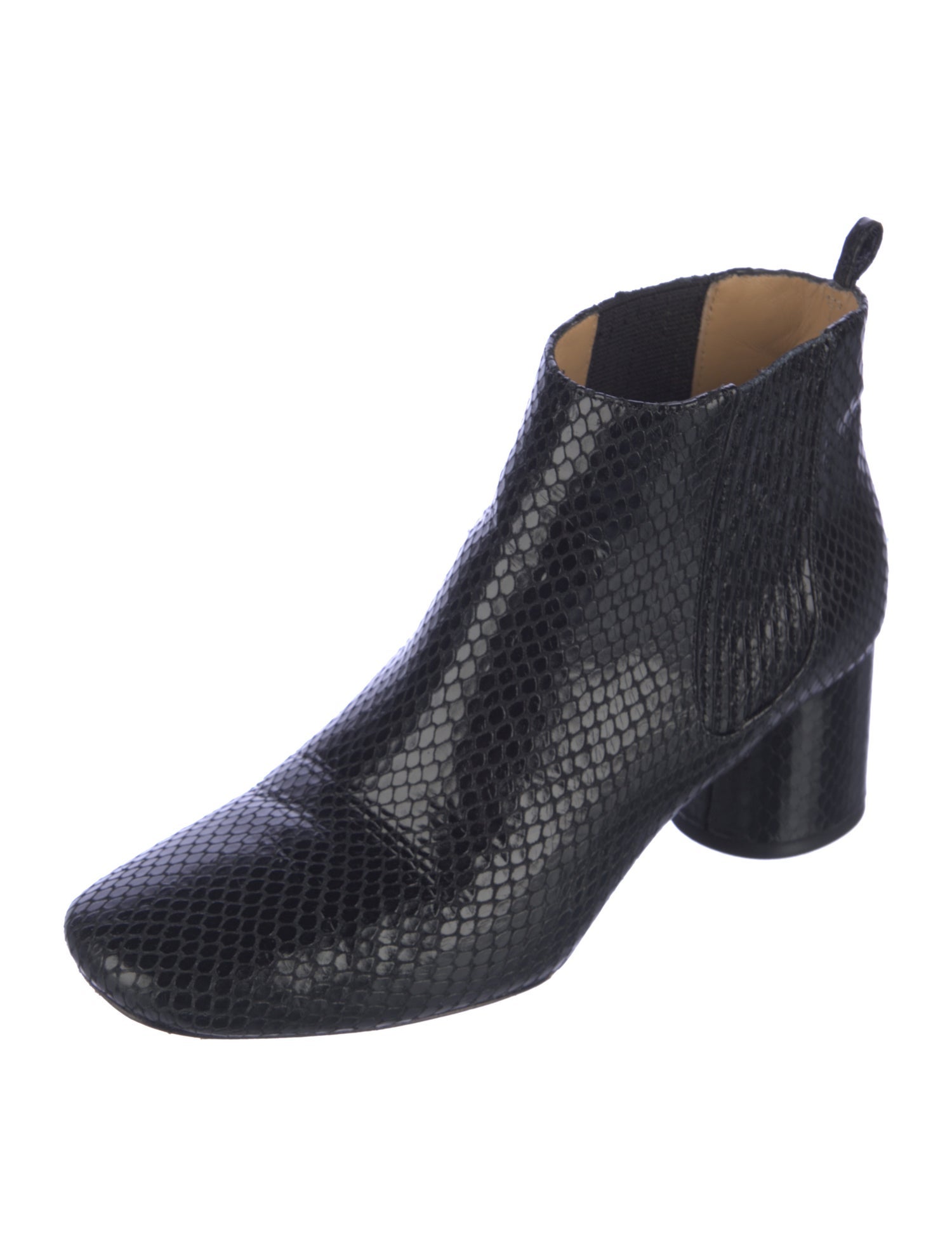 Marc Jacobs Embossed Leather Chelsea Boots