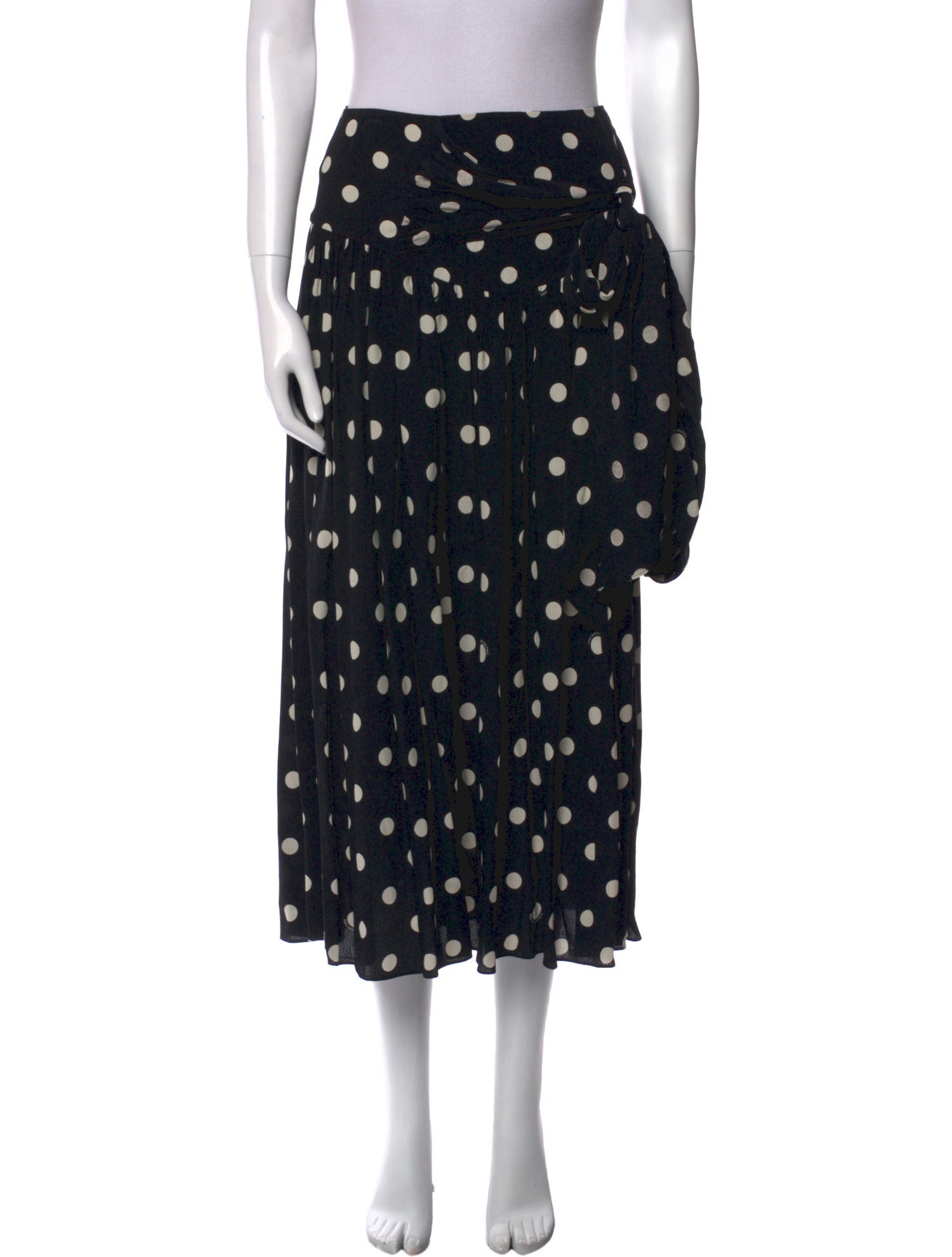 Marc Jacobs Polka Dot Print Midi Length Skirt