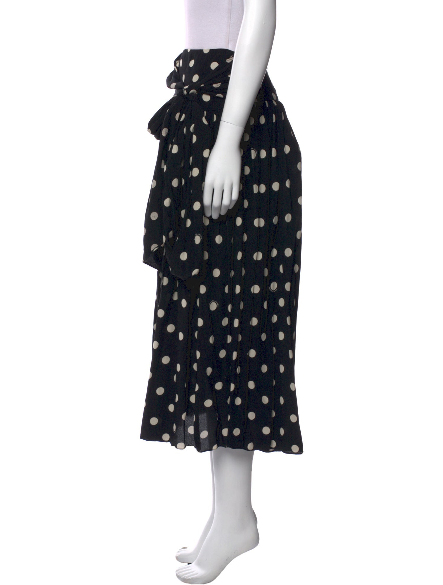 Marc Jacobs Polka Dot Print Midi Length Skirt