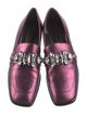 Marc Jacobs Leather Crystal Embellishments Loafers