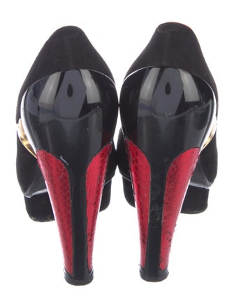 Marc Jacobs Suede Animal Print Pumps