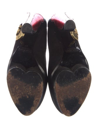 Marc Jacobs Suede Animal Print Pumps